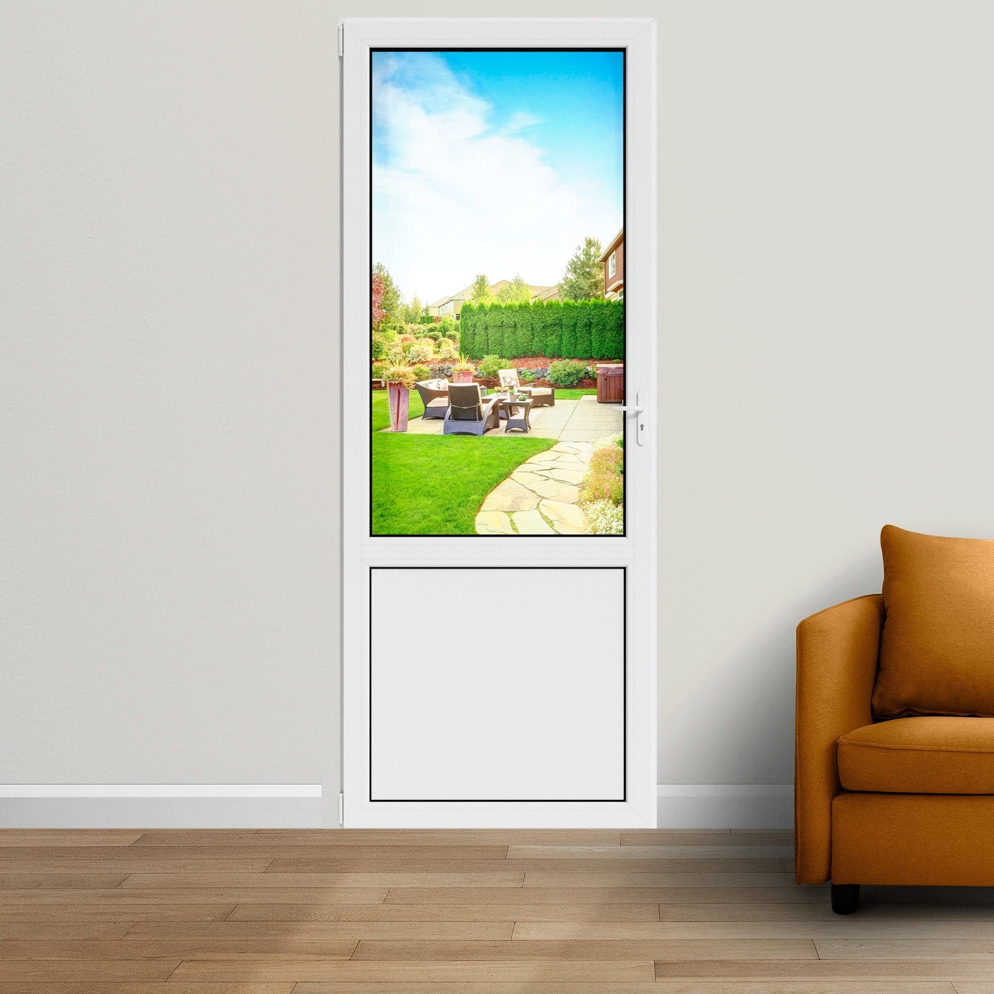 Porte fenêtre PVC sur-mesure 1 vantail - oscillo-battant