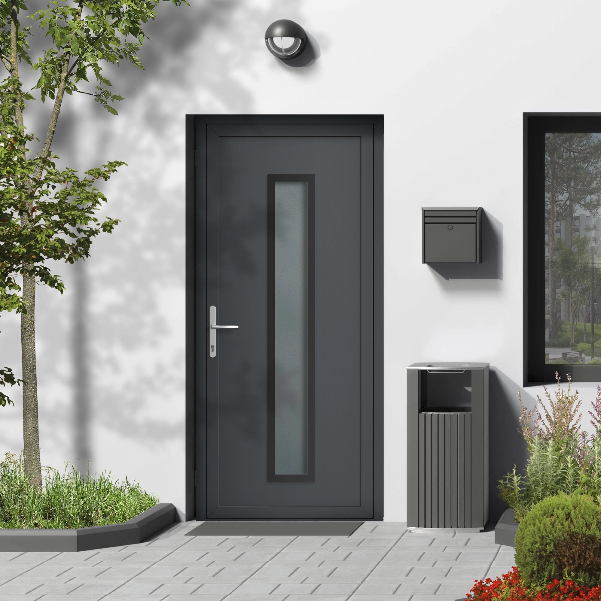 Porte D entr e Vitr e Sur mesure En Aluminium 1 Carreau Rectangulaire Porte D entr e Vitr e Sur mesure En Aluminium 1 Carreau Rectangulaire